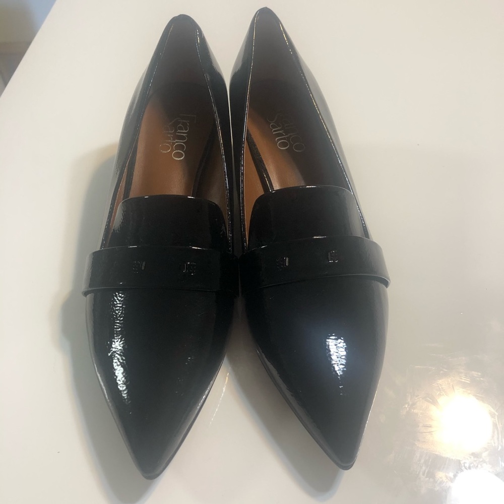 Franco sarto black patent leather heels sz 8.5 NWT